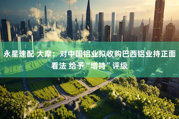 永星速配 大摩：对中国铝业拟收购巴西铝业持正面看法 给予“增持”评级