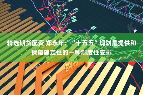 精选期货配资 郑永年：“十五五”规划是提供和保障确定性的一种制度性安排